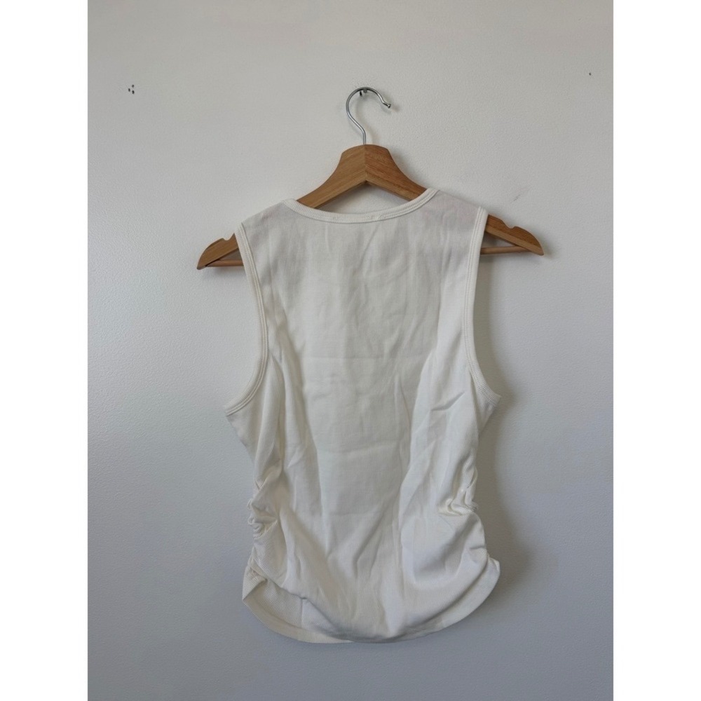 Women's Onfer Ribbed High Neck Sleeveless Top – White – Size Small – NWT - Picture 3 of 3